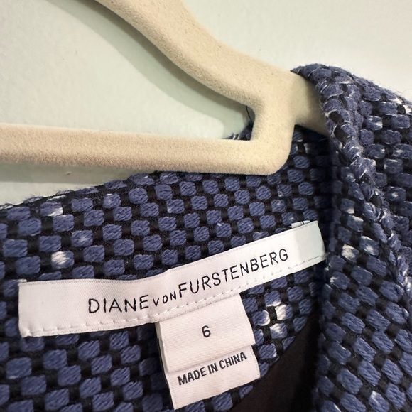 DIANEvonFURSTENBERG Yvetee Pianted Tweed Sleeveless Dress - Picture 4 of 7